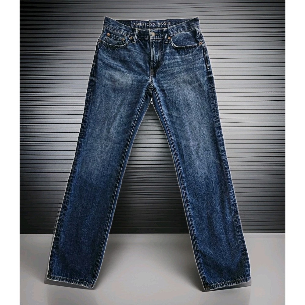 American Eagle Original Straight Men's Jeans 30x34* (31x31) Blue Cotton Denim